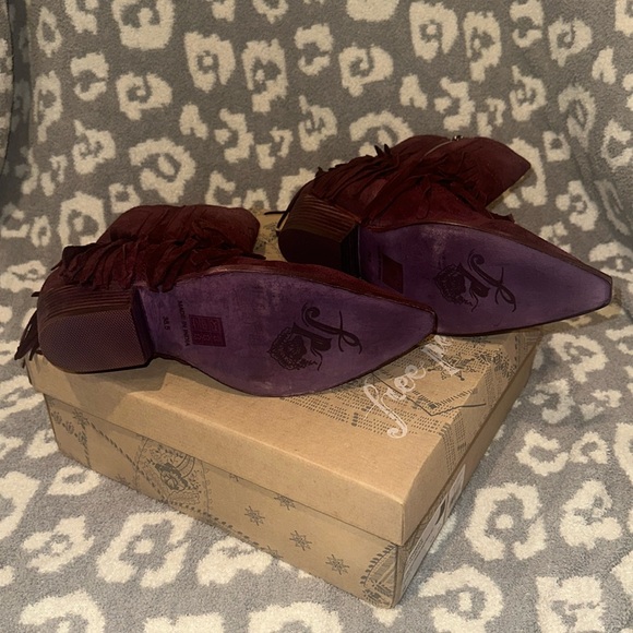 New Lawless Fringe Western Boots by FP Collection at Free People 😍 in Fig 😍 - Picture 10 of 17